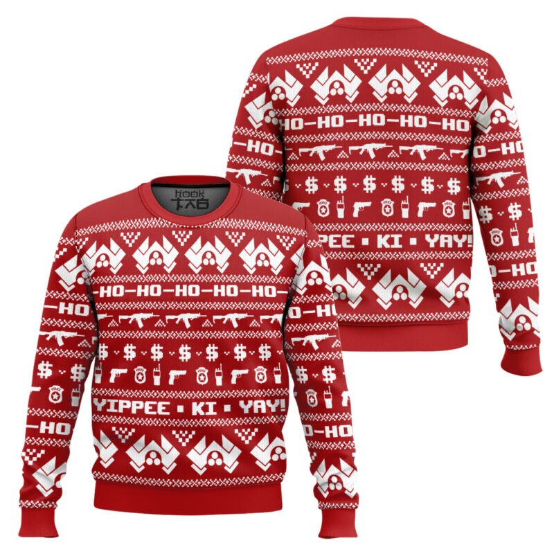 Hooktab Mcclane Winter Die Hard Ugly Christmas Sweater Hooktab Mcclane Winter Die Hard Ugly Christmas Sweater