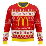Hooktab Mcdonald's I'm Lovin' It Ugly Christmas Sweater