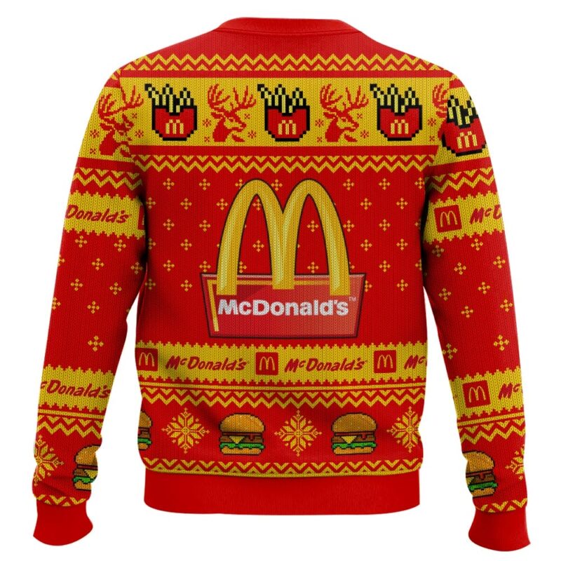 Hooktab Mcdonald's Ugly Christmas Sweater Hooktab Mcdonald's Ugly Christmas Sweater