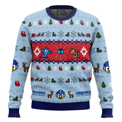 Hooktab Mega Holiday Mega Man Ugly Christmas Sweater