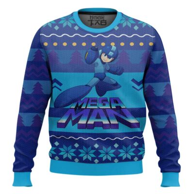 Hooktab Mega Man Ugly Christmas Sweater