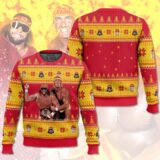Hooktab Mega Powers Macho Man And Hulk Hogan WWE Ugly Christmas Sweater