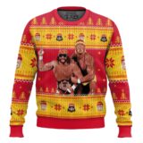 Hooktab Mega Powers Macho Man And Hulk Hogan WWE Ugly Christmas Sweater