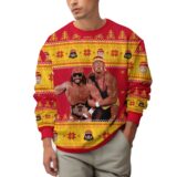 Hooktab Mega Powers Macho Man And Hulk Hogan WWE Ugly Christmas Sweater