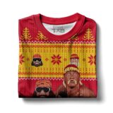 Hooktab Mega Powers Macho Man And Hulk Hogan WWE Ugly Christmas Sweater