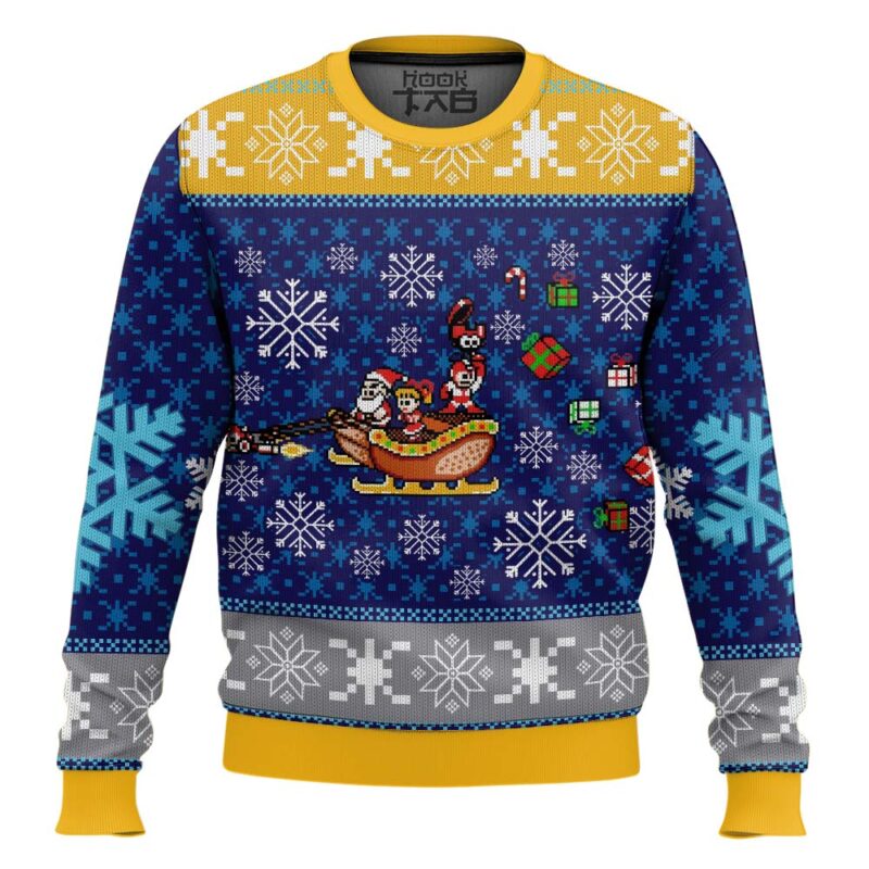 Hooktab Mega Xmas Mega Man Ugly Christmas Sweater