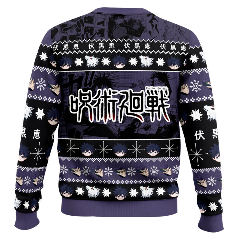 Hooktab Megumi Fushiguro Jujutsu Kaisen Ugly Sweater Hooktab Megumi Fushiguro Jujutsu Kaisen Ugly Sweater