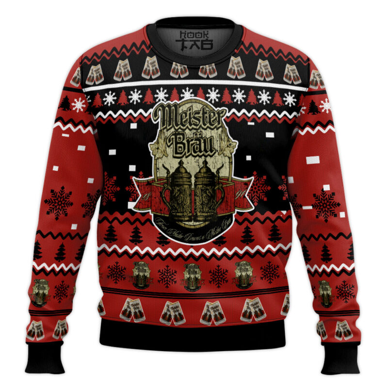 Hooktab Meister Brau Ugly Christmas Sweater