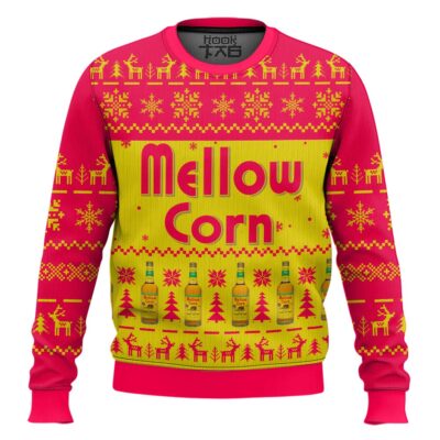 Hooktab Mellow Corn Ugly Christmas Sweater