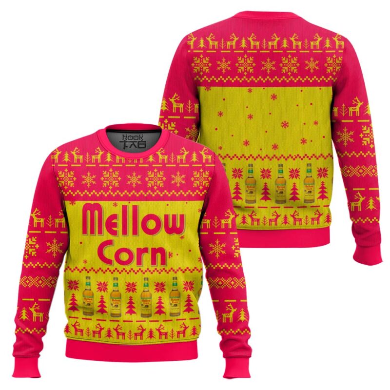 Hooktab Mellow Corn Ugly Christmas Sweater Hooktab Mellow Corn Ugly Christmas Sweater
