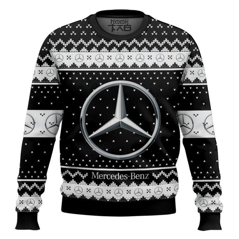 Hooktab Mercedes-benz Ugly Christmas Sweater