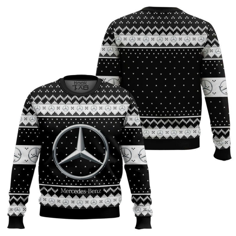 Hooktab Mercedes-benz Ugly Christmas Sweater Hooktab Mercedes-benz Ugly Christmas Sweater
