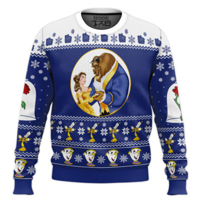 Hooktab Merry Beastmas Disney Ugly Christmas Sweater