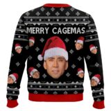 Hooktab Merry Cagemas Nicolas Cage, Ugly Christmas Sweater