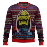 Hooktab Merry Christ-myah-s! Skeletor Masters Of The Universe Ugly Christmas Sweater
