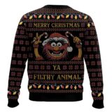 Hooktab Merry Christmas Filthy Animal The Muppet Show Ugly Christmas Sweater