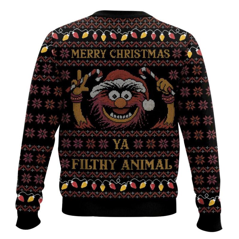 Hooktab Merry Christmas Filthy Animal The Muppet Show Ugly Christmas Sweater Hooktab Merry Christmas Filthy Animal The Muppet Show Ugly Christmas Sweater