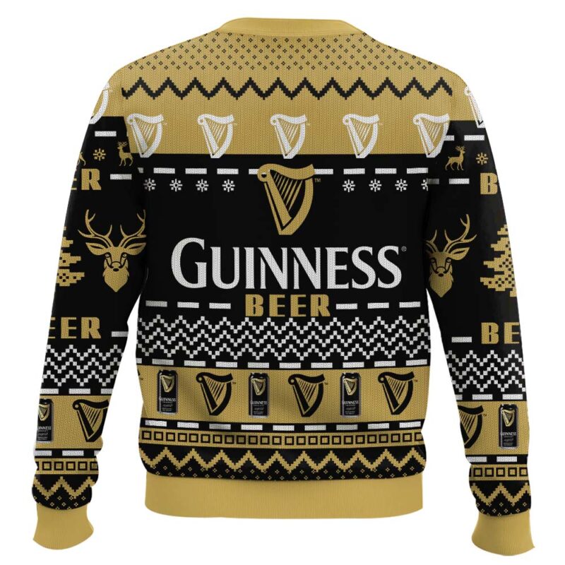 Hooktab Merry Christmas Guinness Stout Beer Ugly Christmas Sweater Hooktab Merry Christmas Guinness Stout Beer Ugly Christmas Sweater