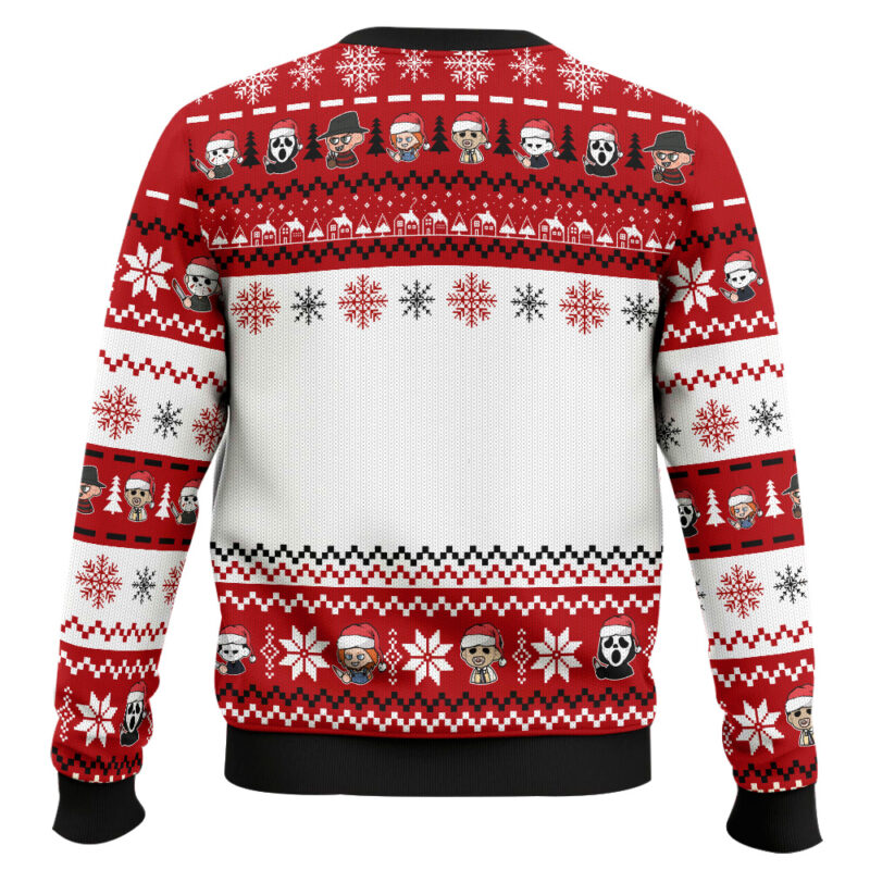 Hooktab Merry Christmas Horror Movies Ugly Christmas Sweater Hooktab Merry Christmas Horror Movies Ugly Christmas Sweater