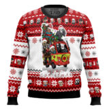 Hooktab Merry Christmas Horror Movies Ugly Christmas Sweater