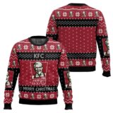 Hooktab Merry Christmas KFC Ugly Christmas Sweater