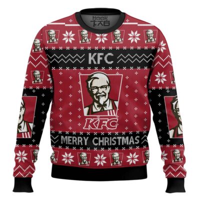 Hooktab Merry Christmas KFC Ugly Christmas Sweater