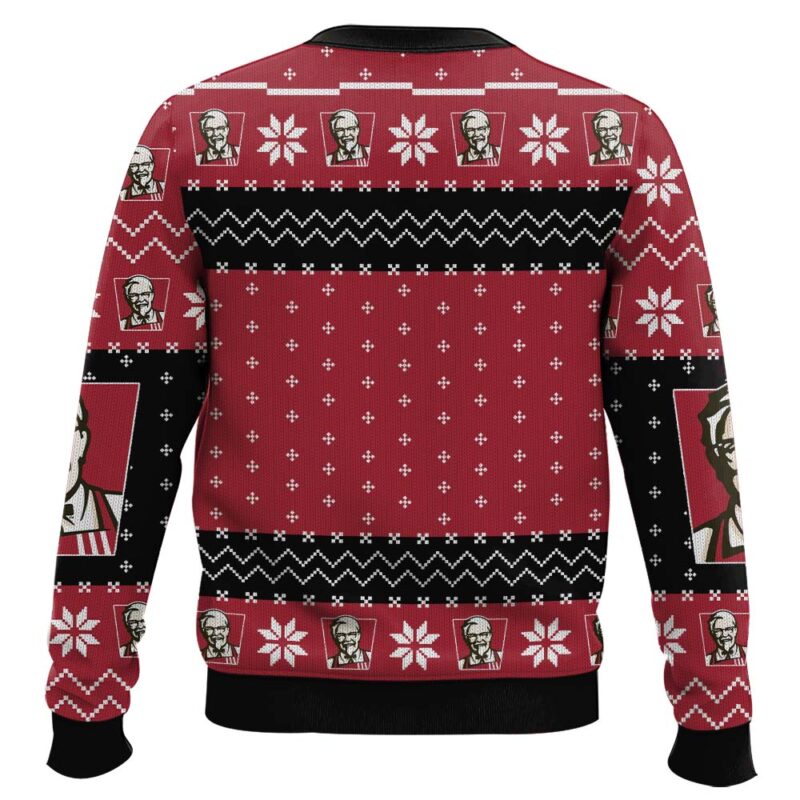 Hooktab Merry Christmas KFC Ugly Christmas Sweater Hooktab Merry Christmas KFC Ugly Christmas Sweater