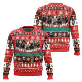 Hooktab Merry Christmas Nightmares Of Halloween Ugly Christmas Sweater