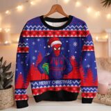 Hooktab Merry Christmas Santa Spider-man Ugly Christmas Sweater