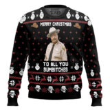 Hooktab Merry Christmas Smokey And The Bandit Ugly Christmas Sweater