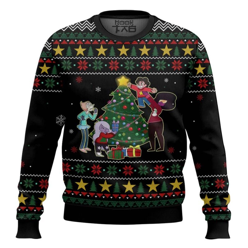 Hooktab Merry Christmas Steven Universe Ugly Christmas Sweater