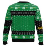 Hooktab Merry Christmas Subway Fast Food Ugly Christmas Sweater