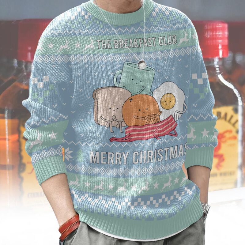 Hooktab Merry Christmas The Breakfast Club Ugly Christmas Sweater Hooktab Merry Christmas The Breakfast Club Ugly Christmas Sweater