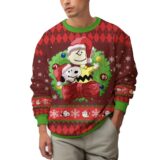Hooktab Merry Christmas The Charlie Brown and Snoopy Show Ugly Christmas Sweater