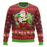 Hooktab Merry Christmas The Charlie Brown and Snoopy Show Ugly Christmas Sweater