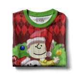 Hooktab Merry Christmas The Charlie Brown and Snoopy Show Ugly Christmas Sweater
