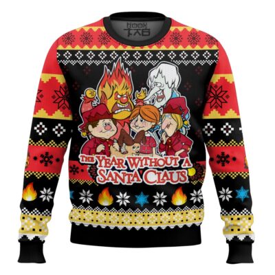 Hooktab Merry Christmas The Year Without A Santa Claus Ugly Christmas Sweater