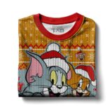 Hooktab Merry Christmas Tom And Jerry Ugly Christmas Sweater