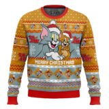 Hooktab Merry Christmas Tom And Jerry Ugly Christmas Sweater