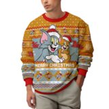 Hooktab Merry Christmas Tom And Jerry Ugly Christmas Sweater