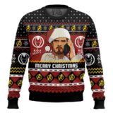 Hooktab Merry Christmas Tony Stark Ugly Christmas Sweater