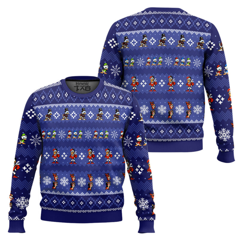 Hooktab Merry Christmas Uncle Scrooge Duck Tales Ugly Christmas Sweater Hooktab Merry Christmas Uncle Scrooge Duck Tales Ugly Christmas Sweater