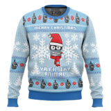 Hooktab Merry Christmas Ya Fil Thy Animal Futurama Ugly Christmas Sweater