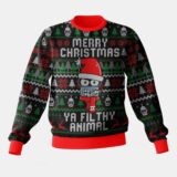 Hooktab Merry Christmas Ya Filthy Animal Bender Futurama Ugly Christmas Sweater