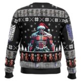 Hooktab Merry Colossal Christmas Attack On Titan Ugly Christmas Sweater