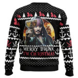 Hooktab Merry Drunk I'm Christmas Pirates Of The Caribbean Ugly Christmas Sweater