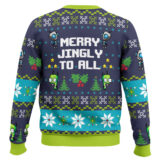 Hooktab Merry Jingly To All Invader Zim Ugly Christmas Sweater