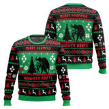 Hooktab Merry Krampus Naughty Brat Ugly Christmas Sweater