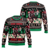 Hooktab Merry Krampus Naughty Brats Ugly Christmas Sweater