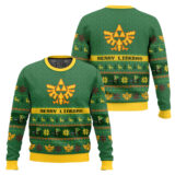 Hooktab Merry Linkmas Zelda Ugly Christmas Sweater